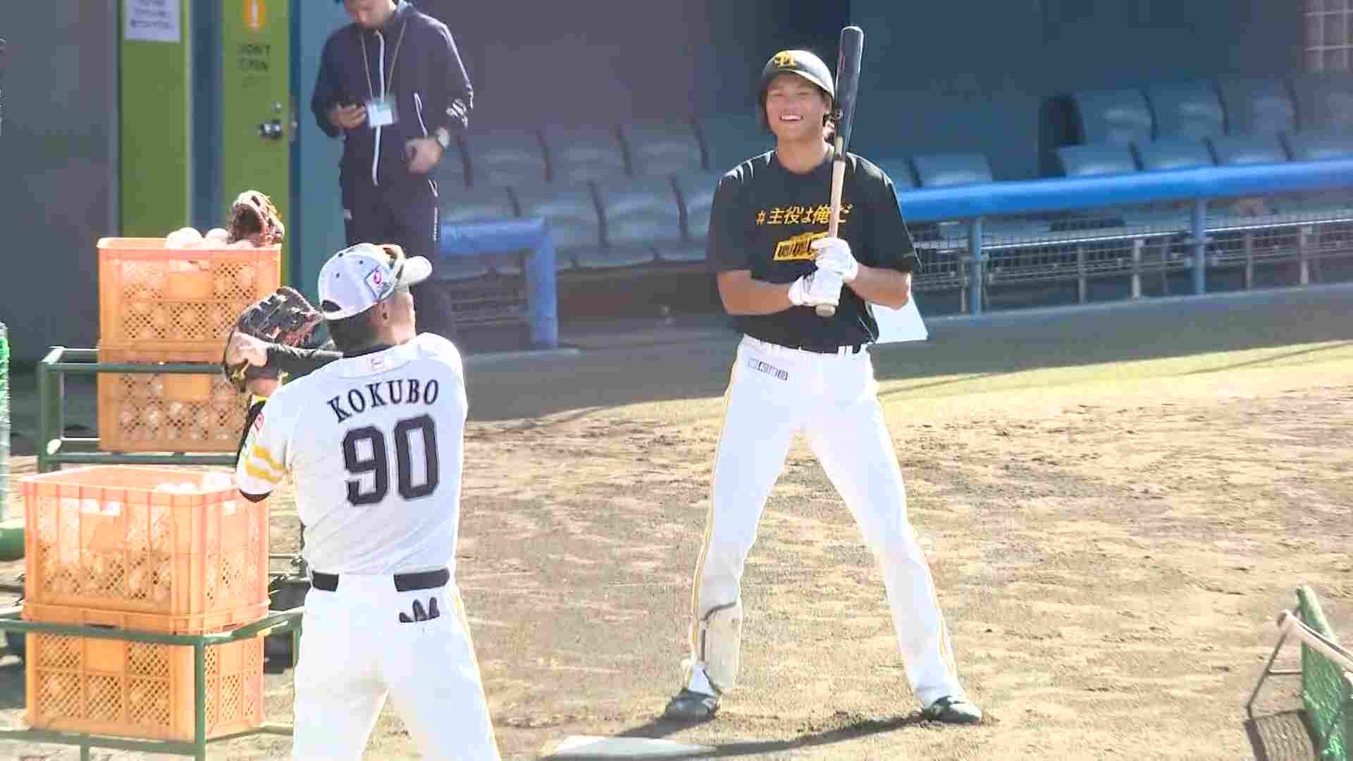 柳田2世」の笹川が王会長から直々アドバイス～ホークスの秋季キャンプ