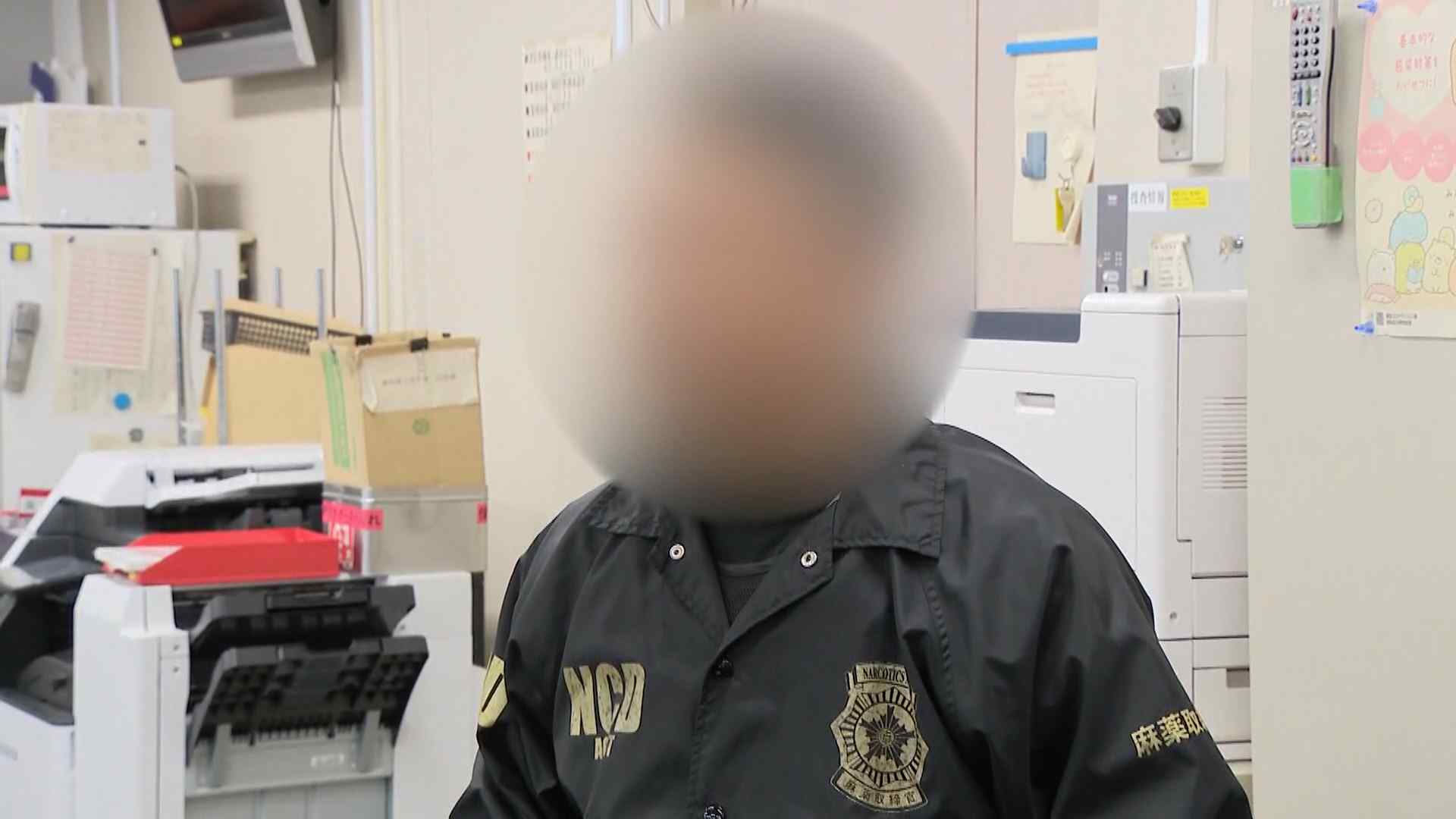 NARCOTICS AGENT警察取締 黒 レザー